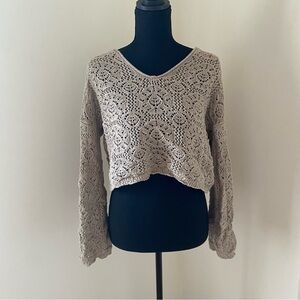 Crochet Knit Sweater